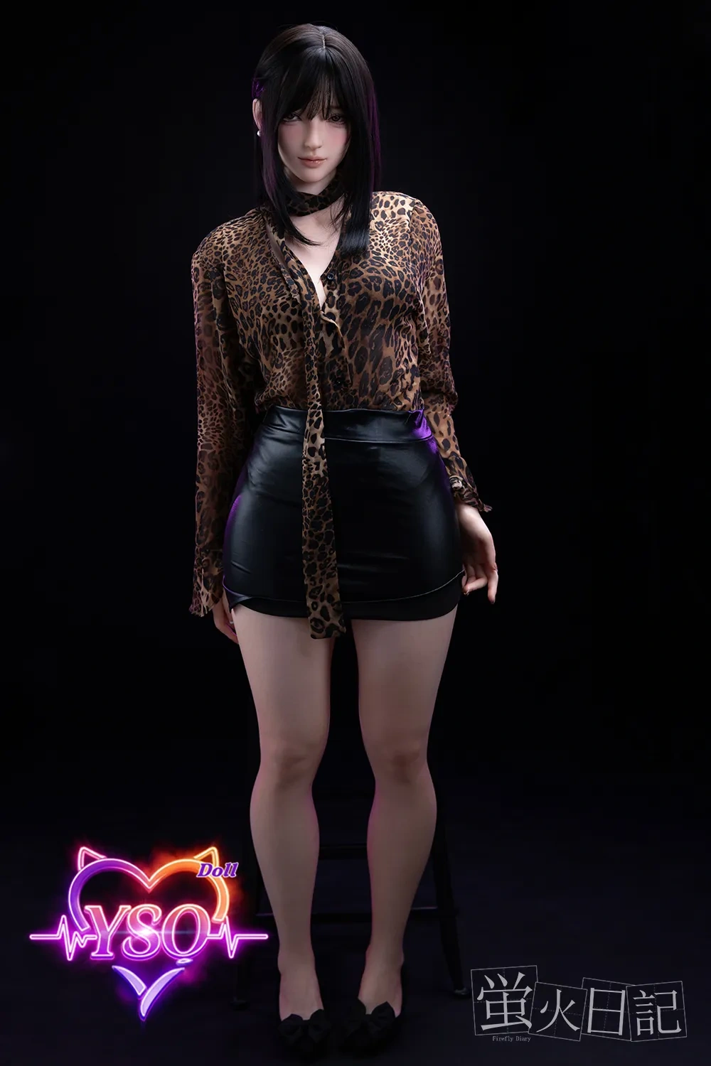 LingLong - 161cm (5.28ft) Untamed Leopard Edition: Platinum Silicone Sex Doll with Captivating Big Eyes & Fully Customizable Pro-Features.