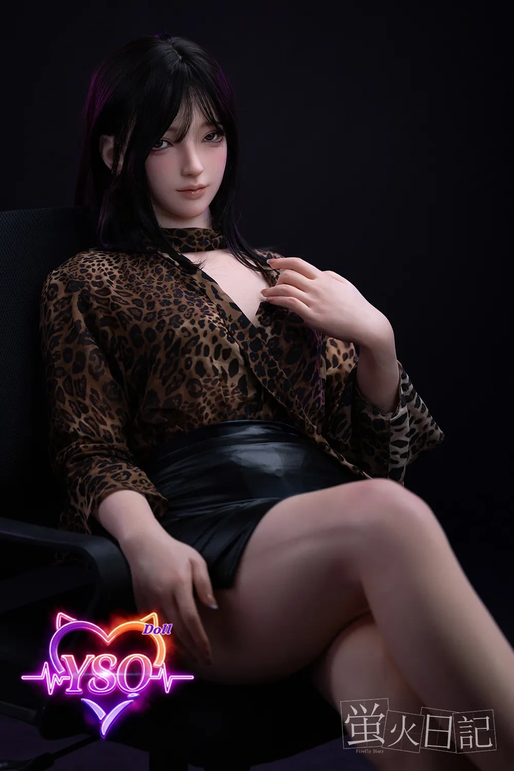 LingLong - 161cm (5.28ft) Untamed Leopard Edition: Platinum Silicone Sex Doll with Captivating Big Eyes & Fully Customizable Pro-Features.