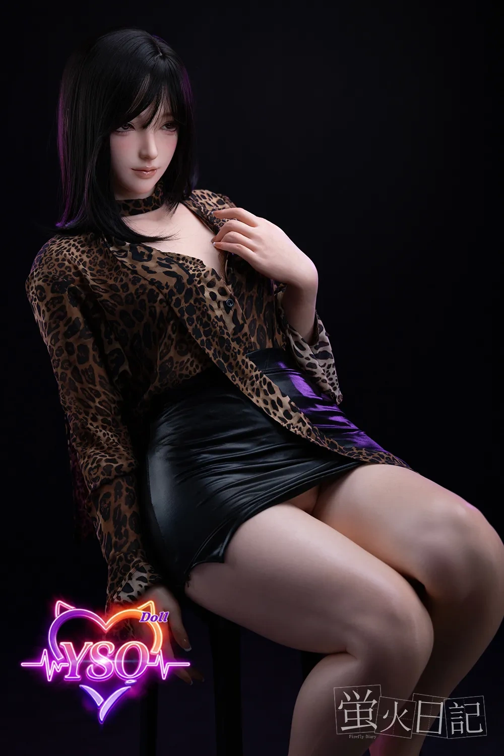 LingLong - 161cm (5.28ft) Untamed Leopard Edition: Platinum Silicone Sex Doll with Captivating Big Eyes & Fully Customizable Pro-Features.