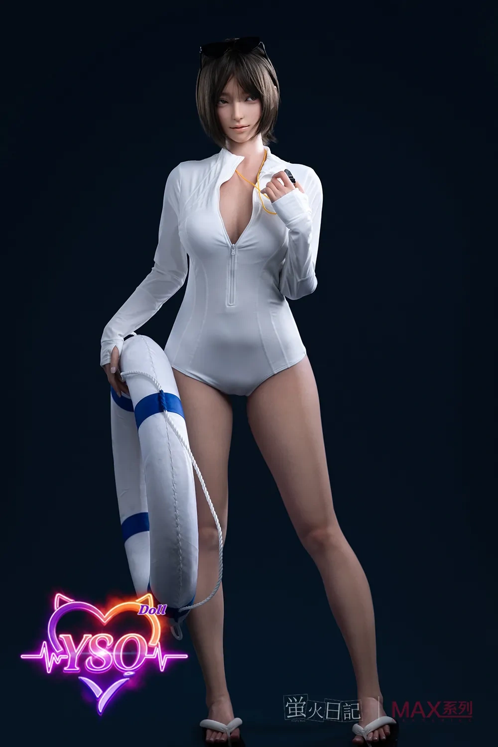 LingLong - 165cm (5.4ft) Ethereal White Edition: Premium Solid Silicone Sex Doll - Pure Innocence with Full Customization