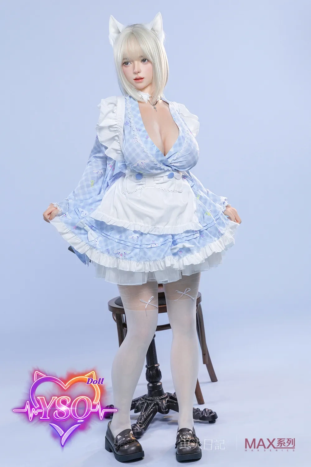 LiuLi - 160cm (5.25ft) Mythical White-Haired Beauty: Premium Silicone Art Doll - Enchanting Anime Aesthetic & Fully Customizable High-Tech Companion