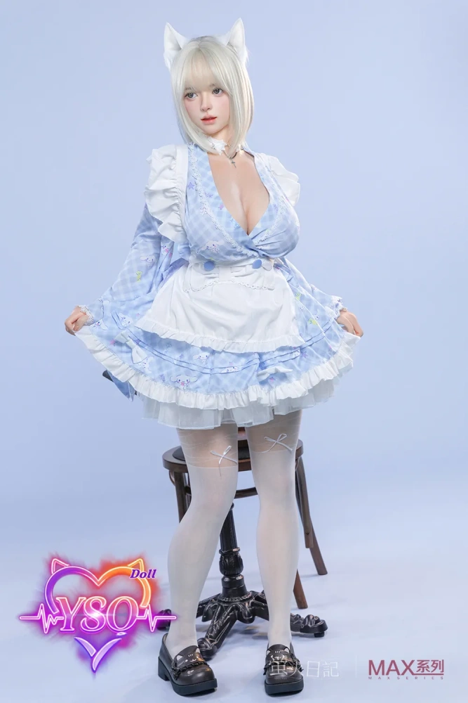 LiuLi - 160cm (5.25ft) Mythical White-Haired Beauty: Premium Silicone Art Doll - Enchanting Anime Aesthetic & Fully Customizable High-Tech Companion