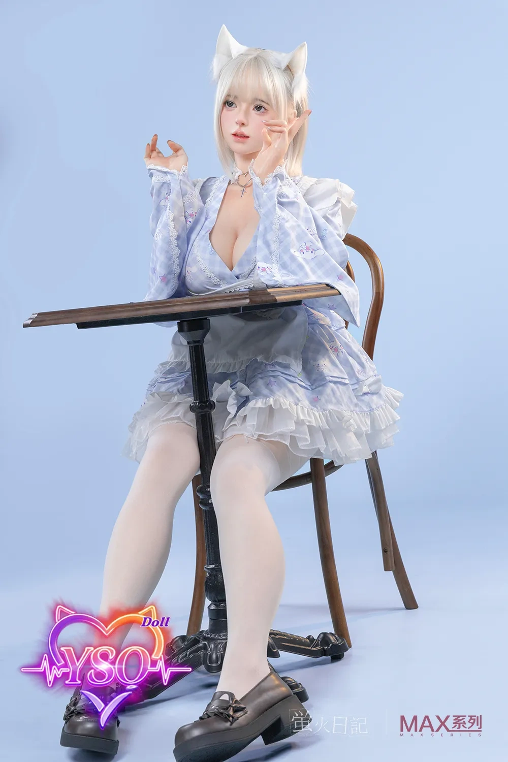 LiuLi - 160cm (5.25ft) Mythical White-Haired Beauty: Premium Silicone Art Doll - Enchanting Anime Aesthetic & Fully Customizable High-Tech Companion