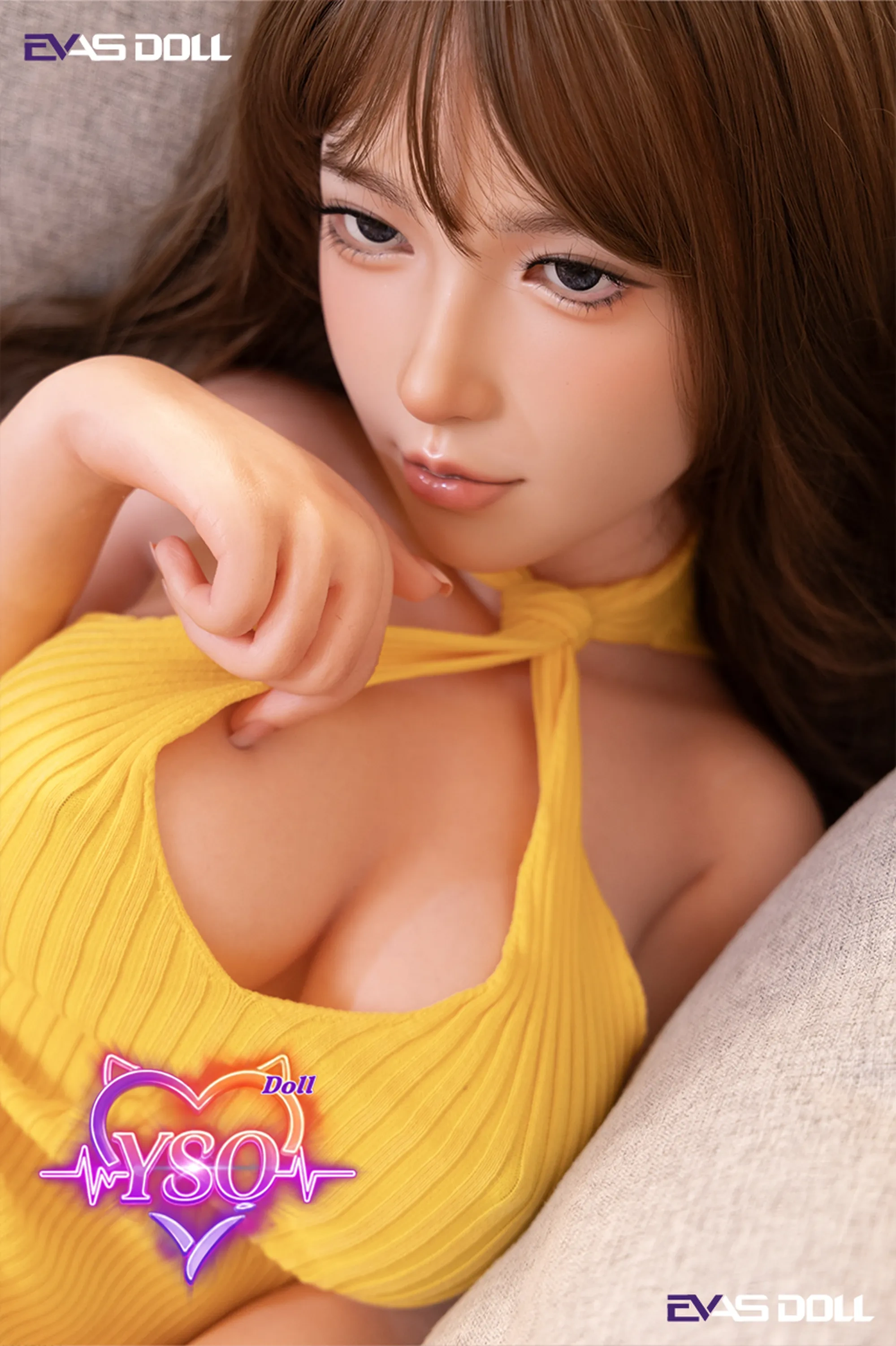 Yiyi-149cm (4.9ft) Enchanting Petite: Full Solid Platinum Silicone - Lush D-Cup Curves & Ethereal Charm - 100% Fully Customizable