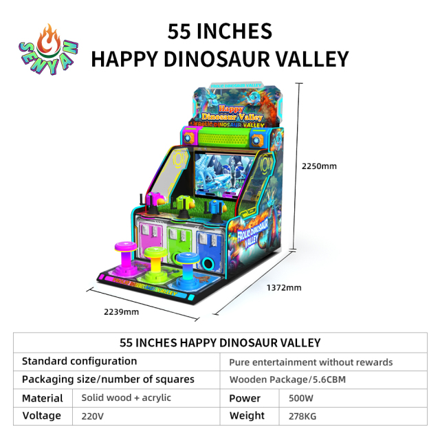 55 Inches Happy Dinosaur Valley