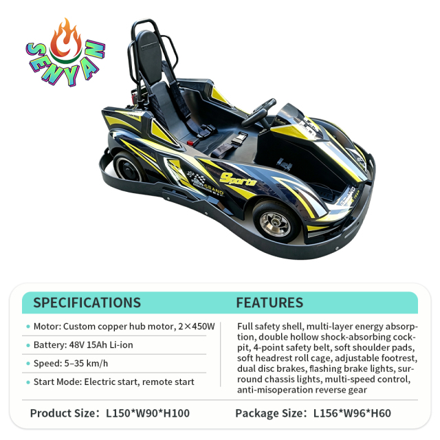 Teenage version karting car lithium battery