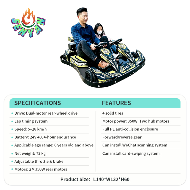 Dual-person karting battery