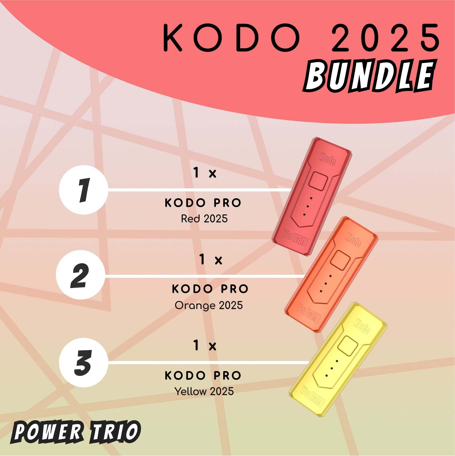 Yocan Power Trio Kodo 2025 BUNDLE - ROY