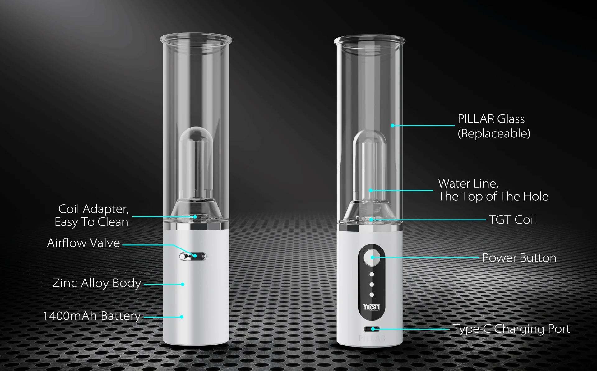 Yocan Pillar - Smart E-Rig Concentrate Vaporizer