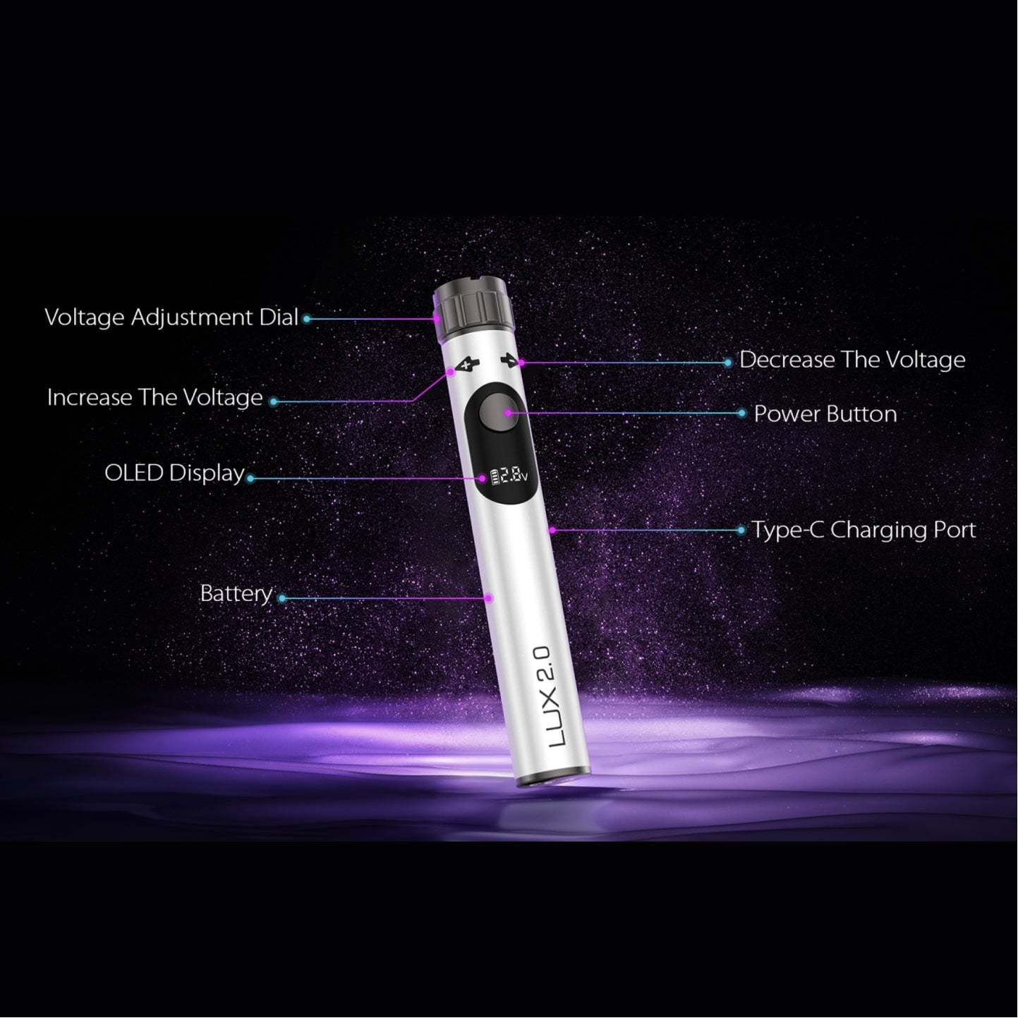 Yocan Lux 2.0 Dab Pen Battery