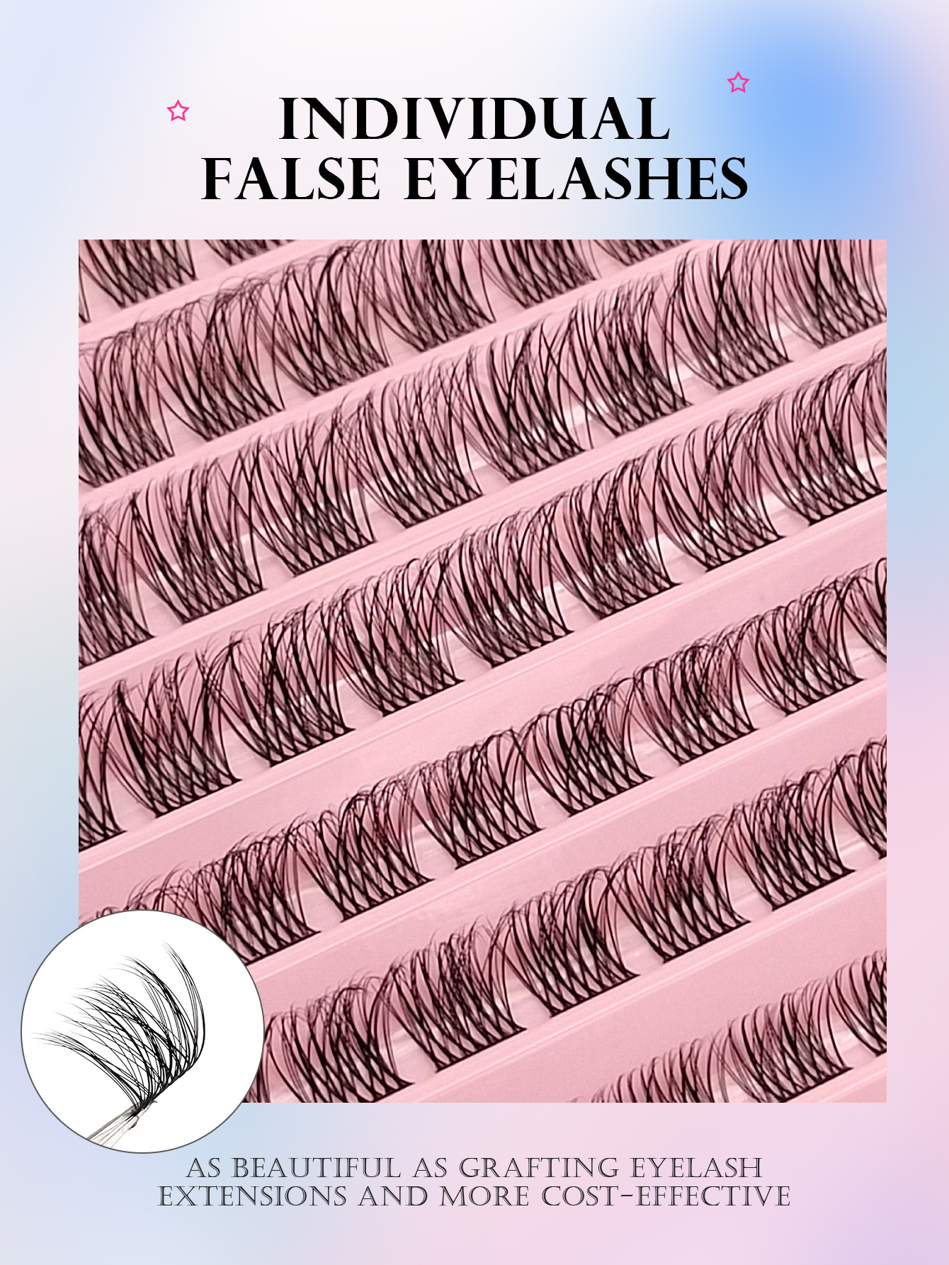 Asiteo 120Pcs Clusters Individual Lashes Soft Natural Faux Mink False Eyelashes DIY Eyelash Extension100pcs D Curl Cluster Lashes 8-16mm Wispy Individual Lashes Extensions Natural Look Fluffy Cluster Lashes DIY Eyelash Extension for Salon Quality Results