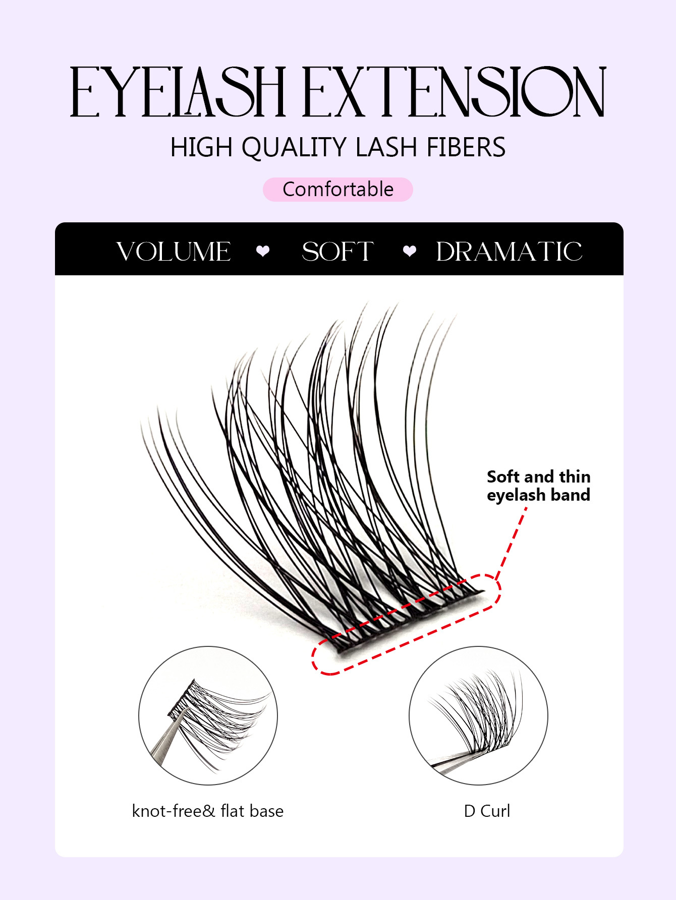 120pcs D Curling Wispy Cluster Eyelashes - Reusable, Faux Mink Individual Eyelashes Natural Soft Eyelash Extension Cosmetics Suitable for Any Style DIY Extensions at Home, Beginner-Friendly