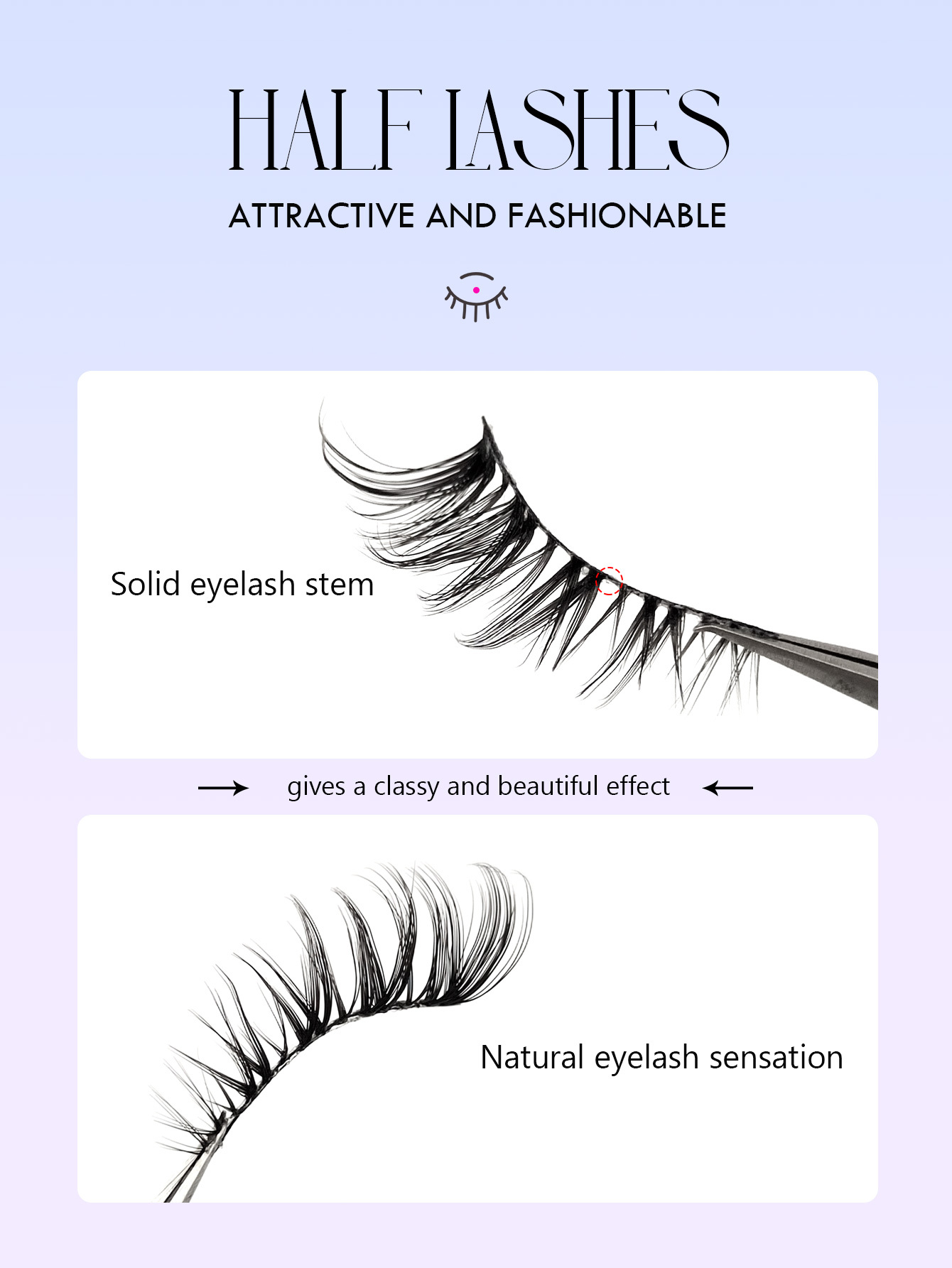 Asiteo 7 Pairs Half Lashes With Clear Band Cat Eye Tail Elongated Eyelashes Natural Look Wispy Faux Mink Lashes Fluffy Soft False Eyelashes Natural Makeupsb25032077182119689