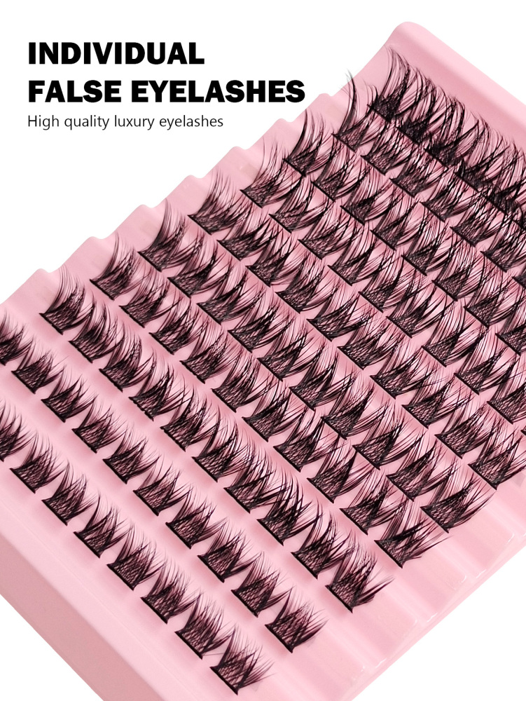 Asiteo 100Pcs Individual Lashes Extensions Manga Eyelash Clusters Wispy False Eyelashes Natural Look Fake Eyelashes At Home