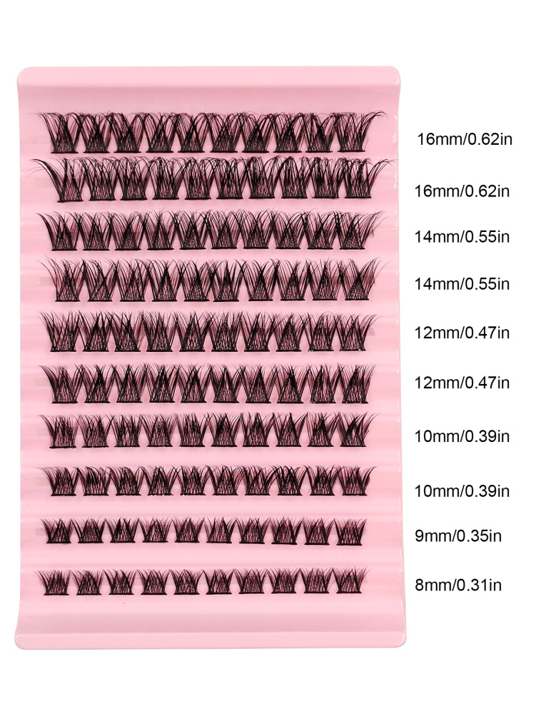 Asiteo 100Pcs Individual Lashes Extensions Manga Eyelash Clusters Wispy False Eyelashes Natural Look Fake Eyelashes At Home
