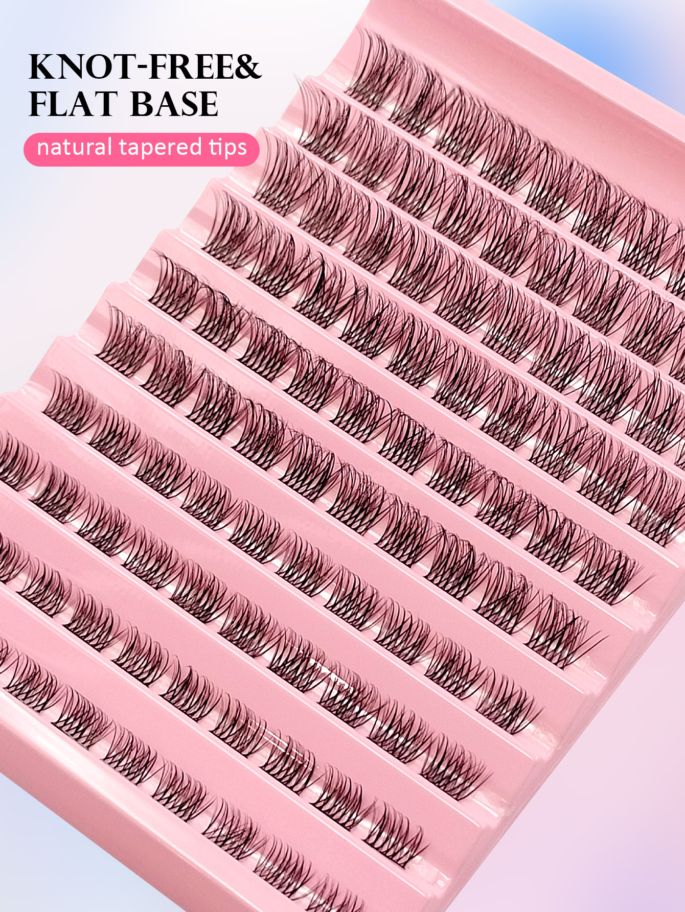 Asiteo 120Pcs Clusters Individual Lashes Soft Natural Faux Mink False Eyelashes DIY Eyelash Extension100pcs D Curl Cluster Lashes 8-16mm Wispy Individual Lashes Extensions Natural Look Fluffy Cluster Lashes DIY Eyelash Extension for Salon Quality Results
