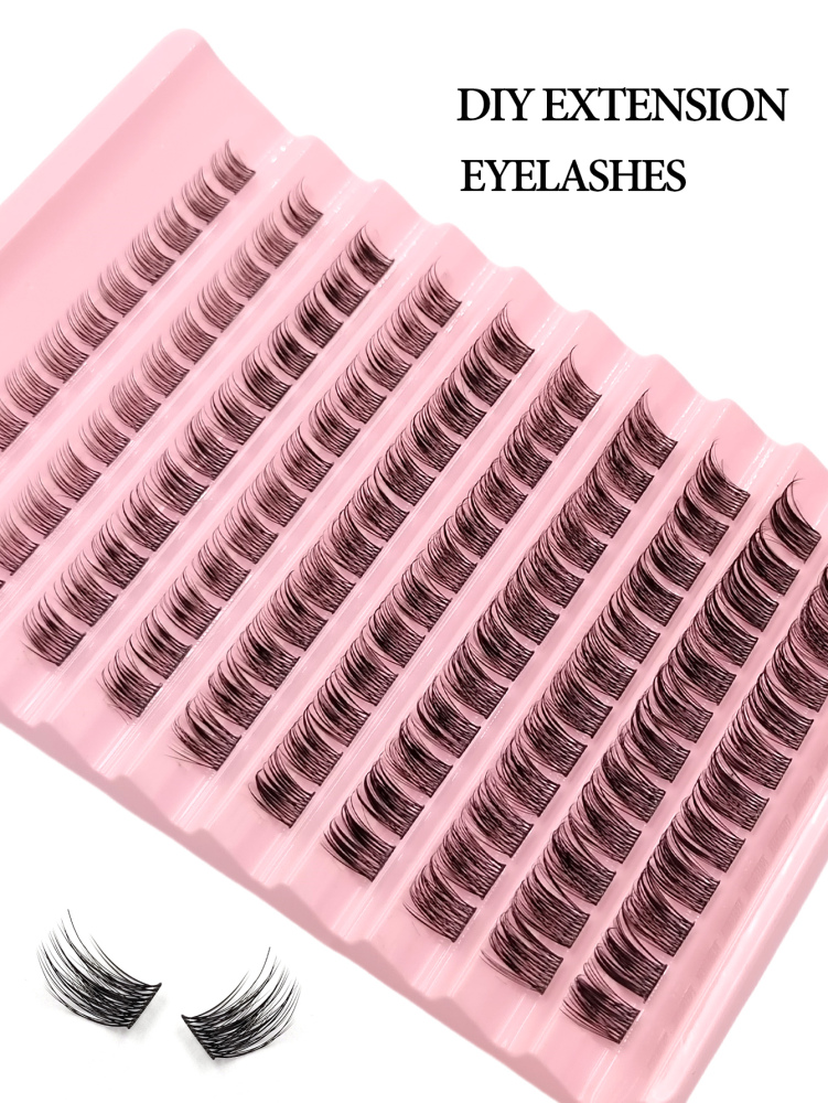 120Pcs D Curl Individual Lashes,Natural Look Mix 8-16mm Length,Soft Fluffy And Wispy Faux Mink Lashes,For Beginners Eye Makeup DIY Lashes At Home