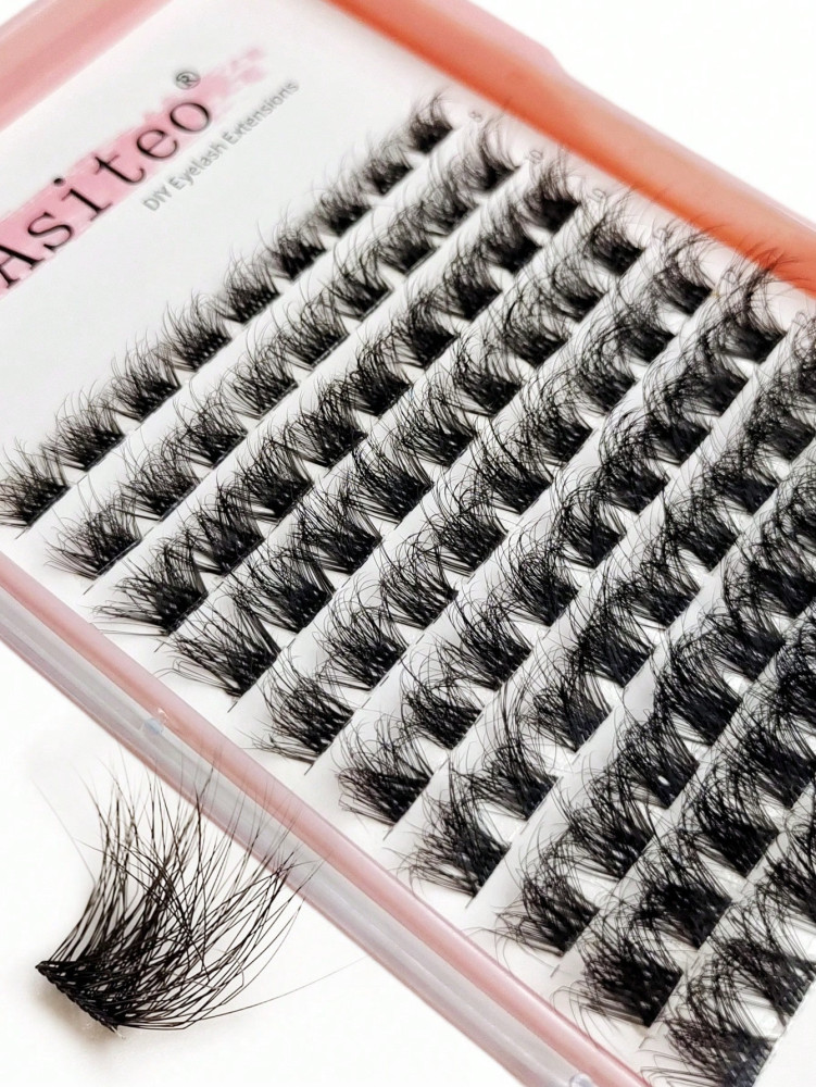 DIY Eyelashes 90 Clusters Fluffy Soft and Light Eyelashes Individual Eyelashes Makeup Extensions False Lashes DIY At Home