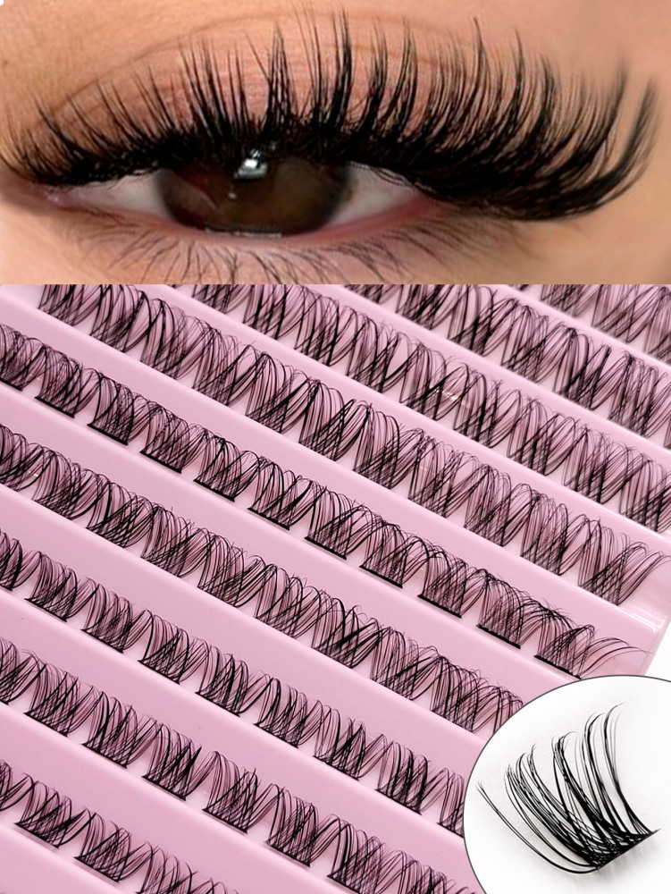 110 Clusters DIY Eyelash Extension Strong And Durable Wispy Soft Cluster Lash Thin Band Crossed Natural False Eyelashes Lash Clusters,Eye Lash Clusters,Individual Eyelashes,Lashes,Fake Lashes