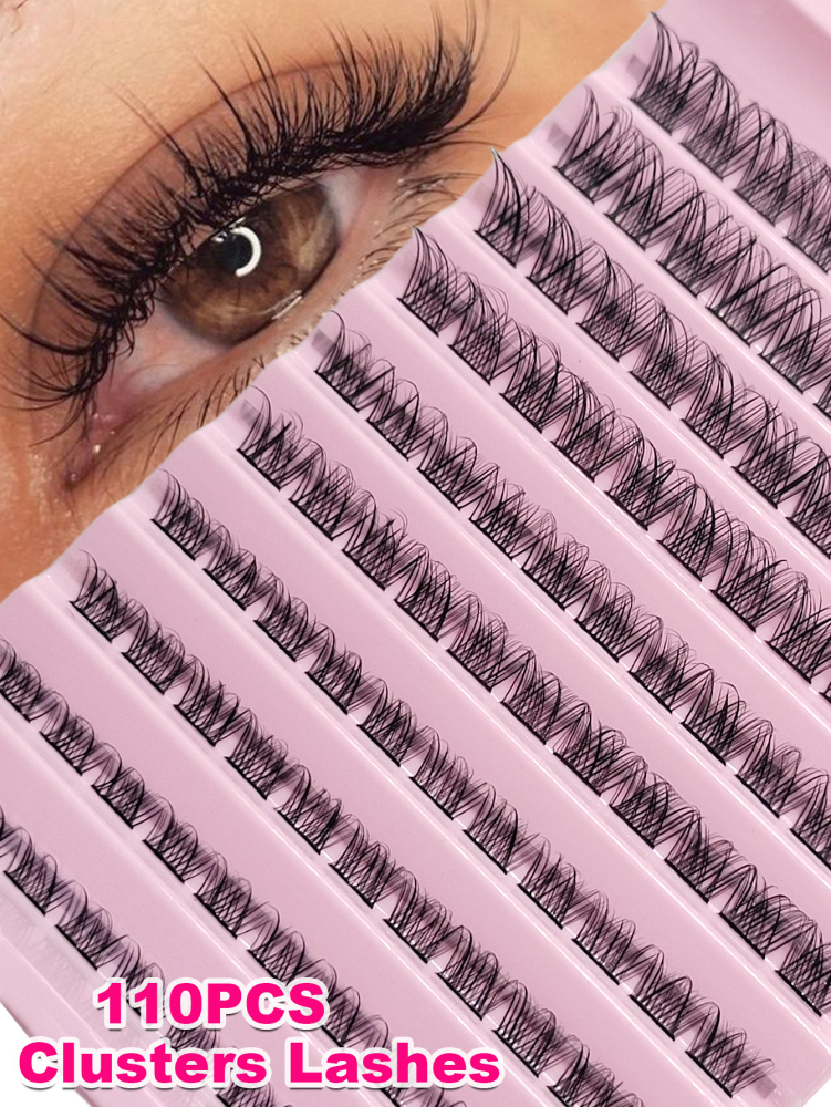 110PCS DIY Clusters Lash 8-16mm High Quality Fluffy Soft Wispy Individual Natural Look Lashes Lash Clusters, Eyelash Clusters, Individual Eyelashes, Lashes, Fake Lashes