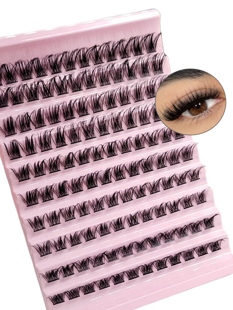 120PCS Cluster Lash Natural Look Wispy Individual Lashes Fluffy Soft Eyelash Extensions Lash Clusters,Eyelash Clusters,Individual Eyelashes,Lashes,Fake Lashes