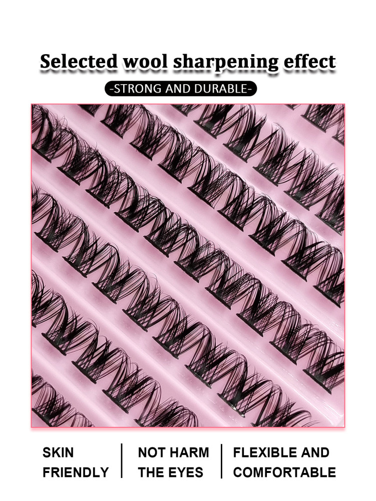 120PCS Cluster Lashes 8-16mm Individual Lashes Natural Look D Curl Fluffy Wispy Soft Cluster Lash DIY Eyelash Extension Lash Clusters,Eyelash Clusters,Individual Eyelashes,Lashes,Fake Lashes