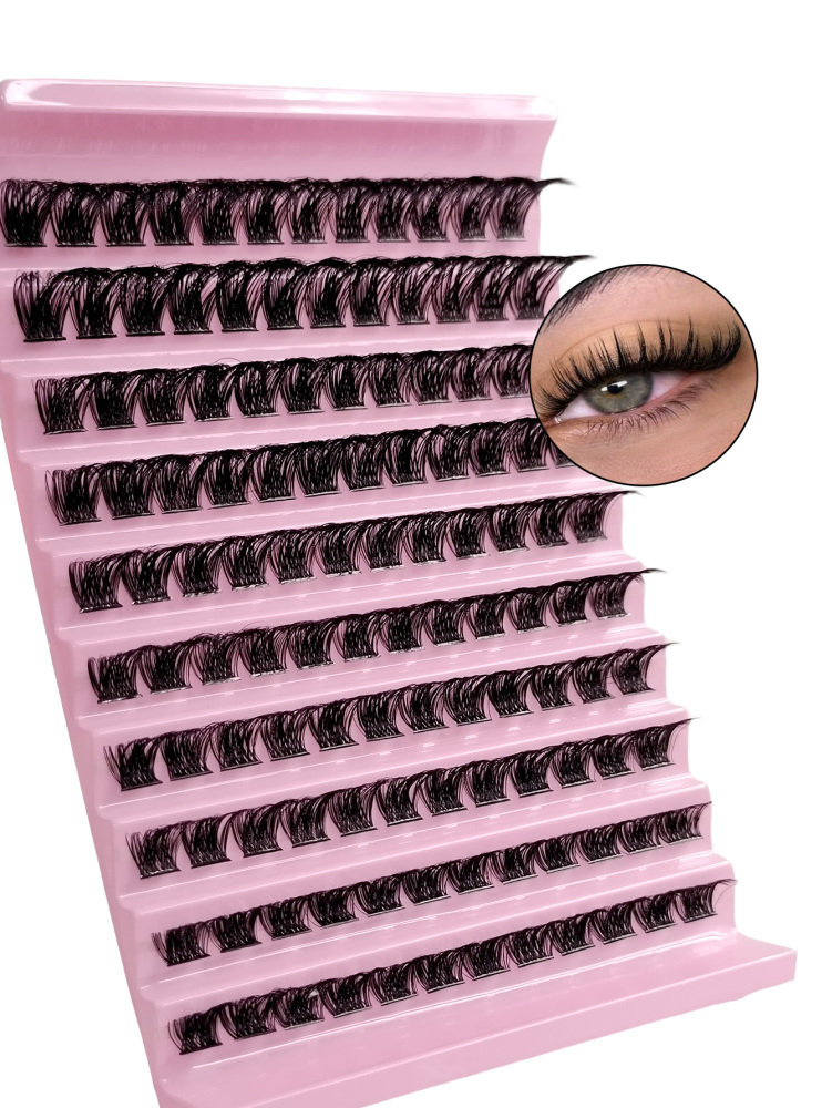 120PCS D Curl DIY Lash Clusters For Individual Lashes Volume Eyelashes Long-Lasting​ Eyelash Extensions Thick Natural Looking Fake Lashes Lash Clusters, Eyelash Clusters, Individual Eyelashes, Lashes, Fake Lashes