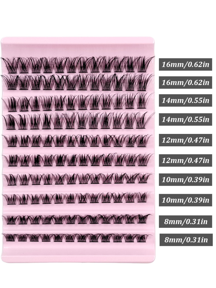120PCS Cluster Lash Natural Look Wispy Individual Lashes Fluffy Soft Eyelash Extensions Lash Clusters,Eyelash Clusters,Individual Eyelashes,Lashes,Fake Lashes