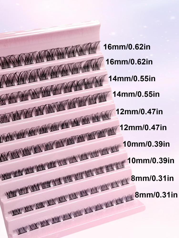 110PCS DIY Clusters Lash 8-16mm High Quality Fluffy Soft Wispy Individual Natural Look Lashes Lash Clusters, Eyelash Clusters, Individual Eyelashes, Lashes, Fake Lashes