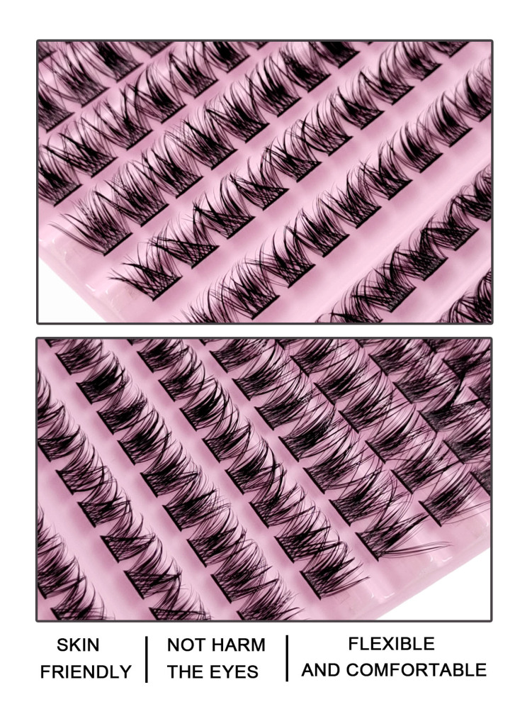 120PCS Cluster Lash Natural Look Wispy Individual Lashes Fluffy Soft Eyelash Extensions Lash Clusters,Eyelash Clusters,Individual Eyelashes,Lashes,Fake Lashes