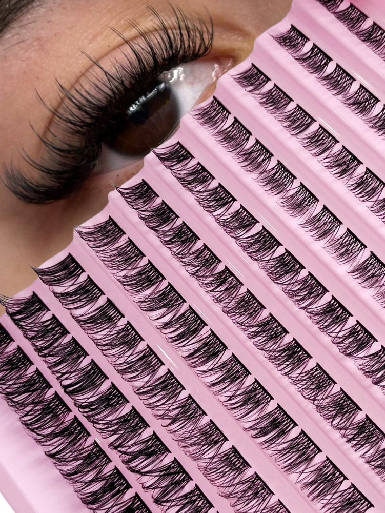 120 Clusters Individual Cluster Lashes DIY Lash Extension Crossed Wispy Soft Daily Cluster Lashes Thin Band Natural False Eyelashes Lash Clusters, Eyelash Clusters, Individual Eyelashes, Lashes, Fake Lashes