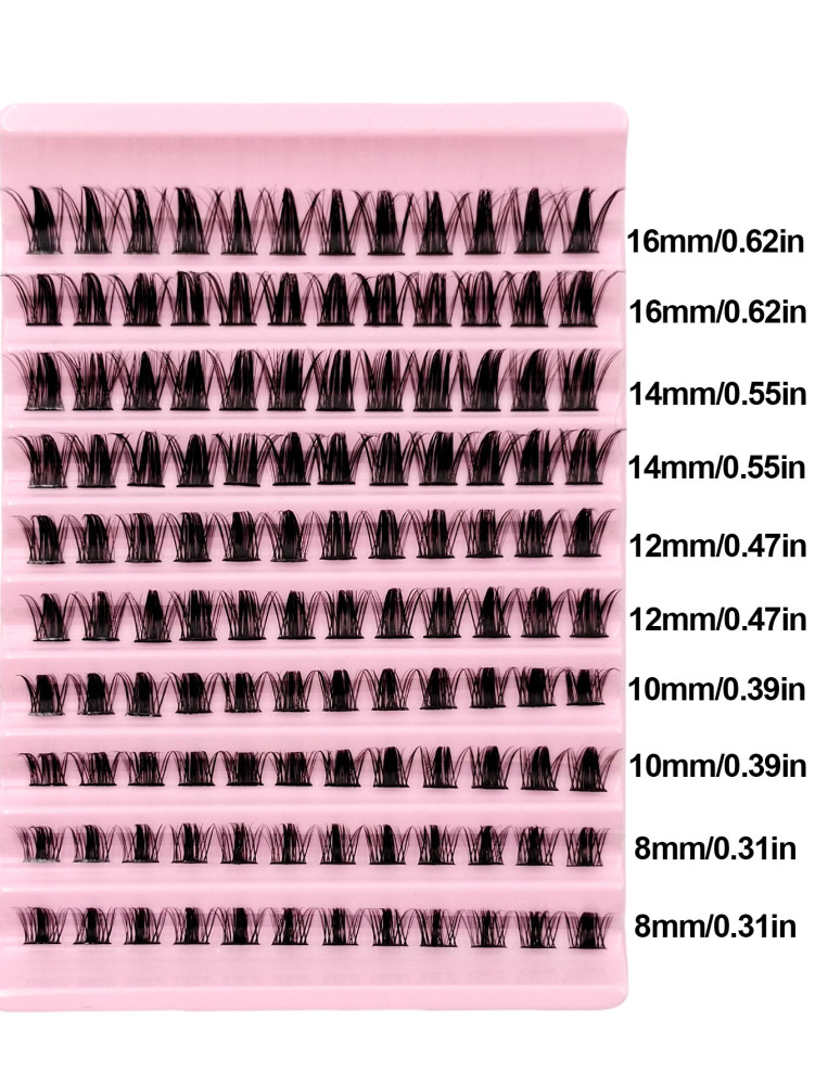 120PCS D Curl Clusters Manga DIY Eyelash Extension Fluffy Soft Individual Cluster Lash Thick Cluster Lash Natural False Eyelashes Lash Clusters,Eye Lash Clusters,Individual Eyelashes,Lashes,Fake Lashes