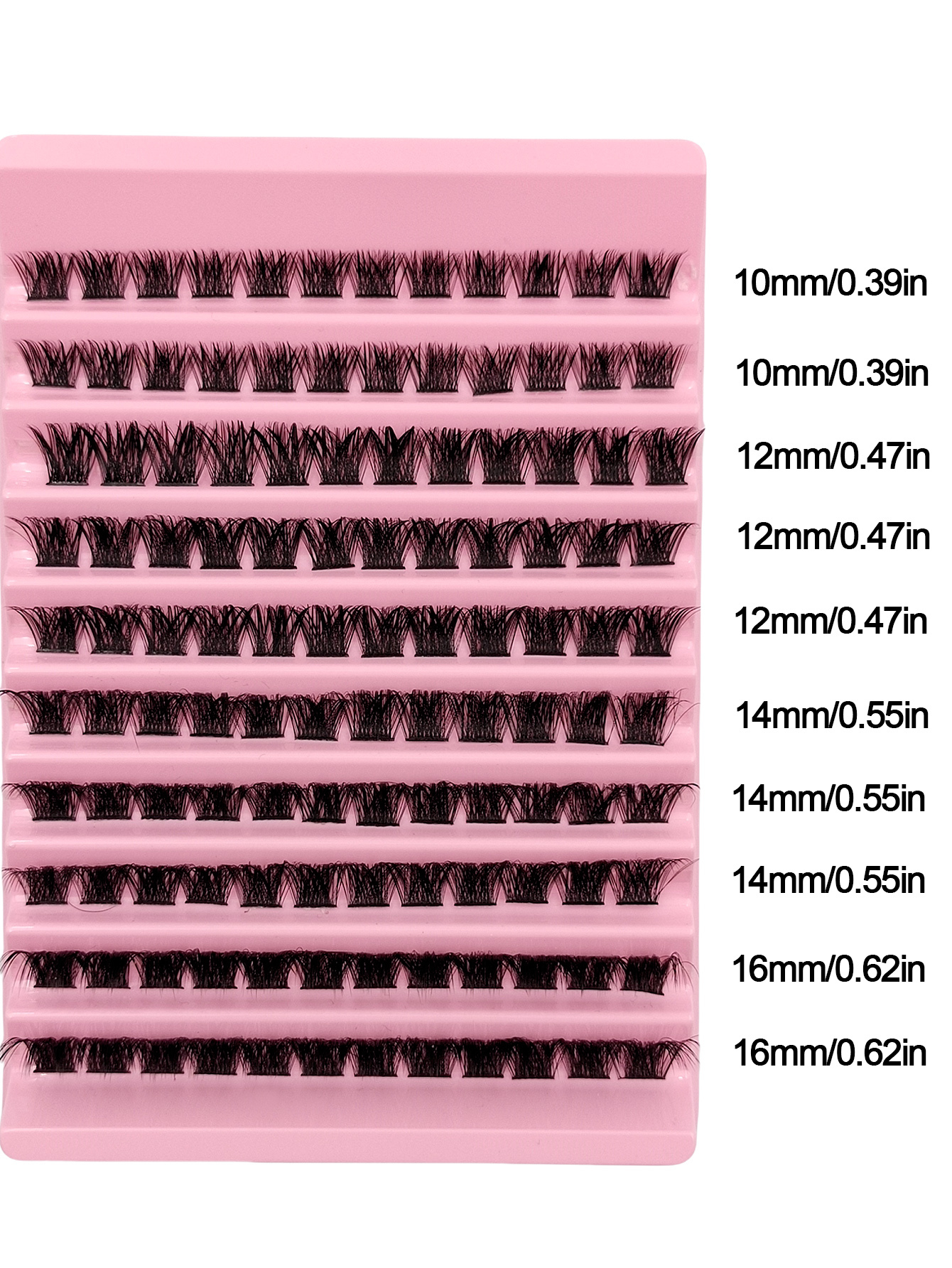 120PS D-Curl Clusters Lashes Fluffy Soft Wispy Natural Cluster Eyelashes 10-16mm Clusters Eyelash Thick Dramatic Look Lashes