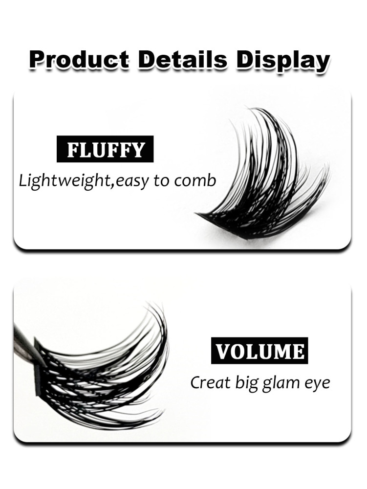 120PCS Natural Wispy D Curl Clusters Lashes DIY At Home Eyelash Extension Volume Fluffy Soft Cluster Lash Daily False Eyelashes Lash Clusters, Eyelash Clusters, Individual Eyelashes, Lashes, Fake Lashes