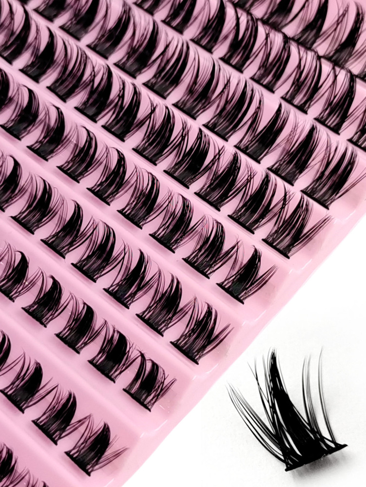 120PCS D Curl Clusters Manga DIY Eyelash Extension Fluffy Soft Individual Cluster Lash Thick Cluster Lash Natural False Eyelashes Lash Clusters,Eye Lash Clusters,Individual Eyelashes,Lashes,Fake Lashes