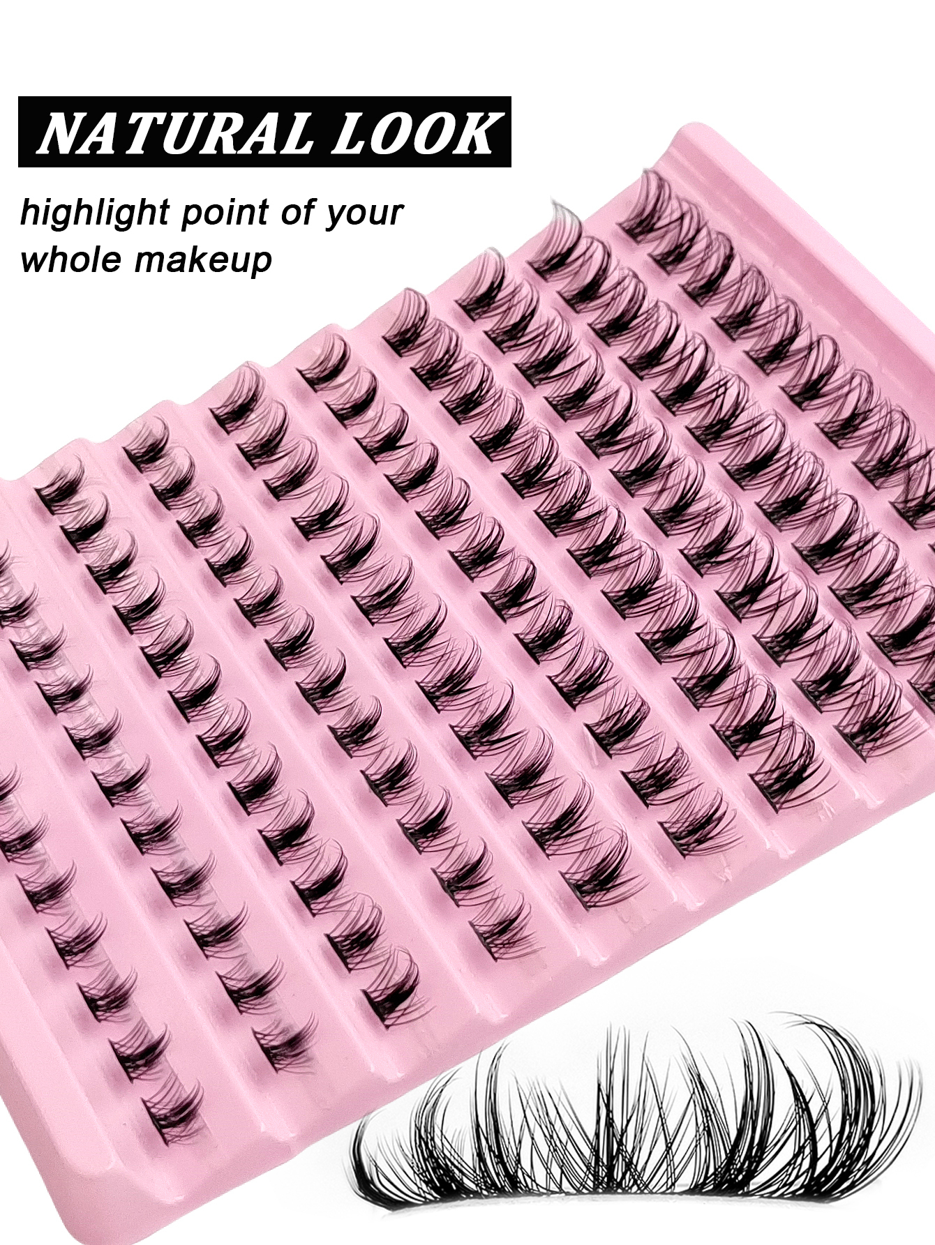120PCS D Curl Clusters Lash Fluffy Soft Eyelash Extension Wispy Cluster Lash Thin Band Crossed Natural Look False Eyelashes For Daily Life&Wedding&Dating&Party&Music Festival&Spring Day&Travel Lash Clusters,Eye Lash Clusters,Individual Eyelashes,Lashes,Fa