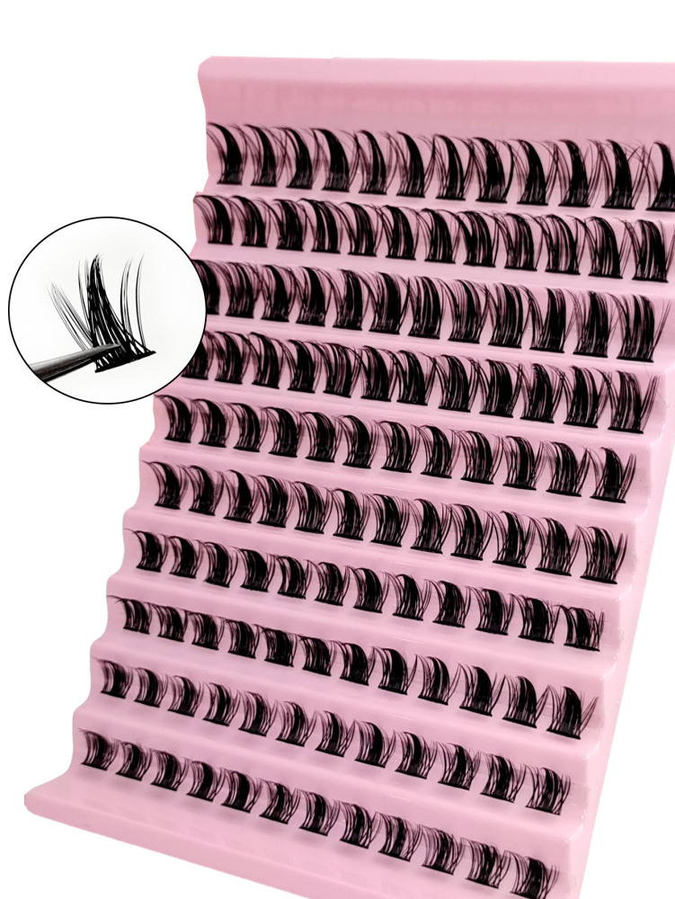 120PCS D Curl Clusters Manga DIY Eyelash Extension Fluffy Soft Individual Cluster Lash Thick Cluster Lash Natural False Eyelashes Lash Clusters,Eye Lash Clusters,Individual Eyelashes,Lashes,Fake Lashes