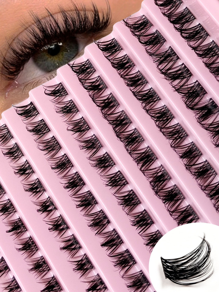 120 PCS DIY Cluster Mixed Length Lashes Natural Soft Eyelash Extension Curl Individual Lashes Can DIY Your Favorite Style At Home Lash Clusters,Eyelash Clusters,Individual Eyelashes,Lashes,Fake Lashes