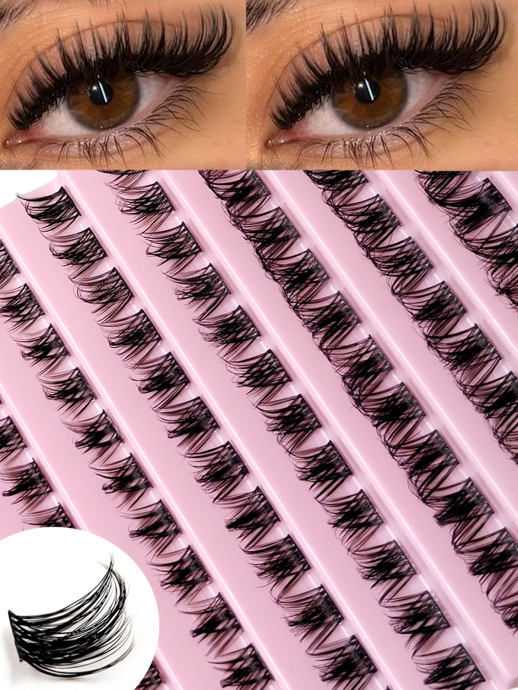 120 PCS DIY Cluster Mixed Length Lashes Natural Soft Eyelash Extension Curl Individual Lashes Can DIY Your Favorite Style At Home Lash Clusters,Eyelash Clusters,Individual Eyelashes,Lashes,Fake Lashes