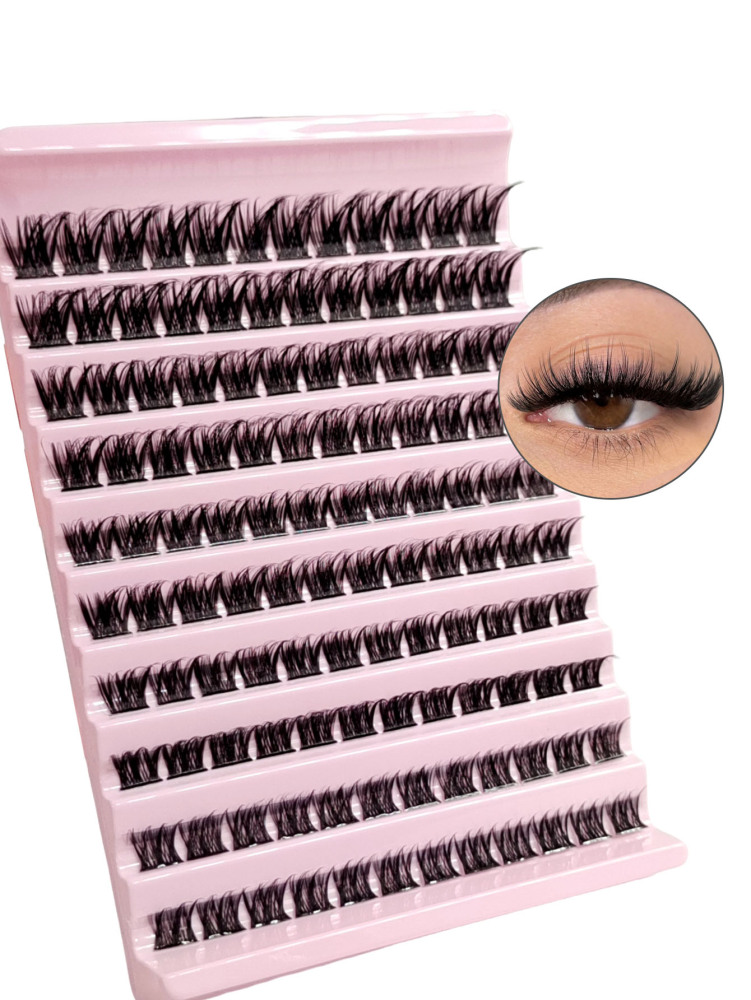 120 PCS Dramatic Eyelashes Bundles Crossed Natural Soft Faux Mink Individual Fluffy DIY Clusters Lashes Segmented Eyelash Extensions Makeup Lash Clusters,Eyelash Clusters,Individual Eyelashes,Lashes,Fake Lashes