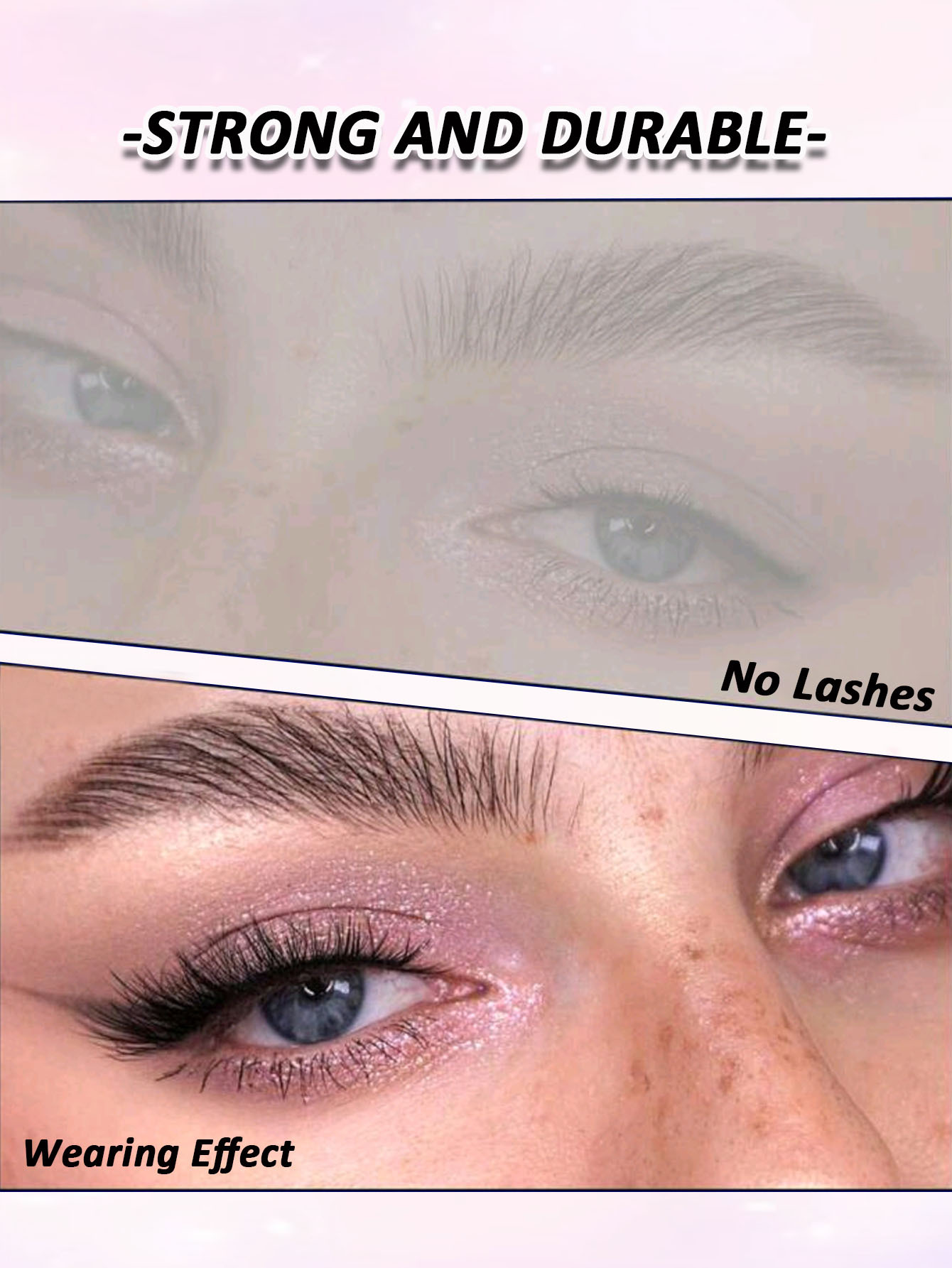 Asiteo New 7 Pairs Half Lashes Soft Natural Cat Eye Lashes Makeup Tool Fake Fluffy Crossed Eyelashes Extension