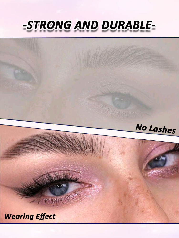 Asiteo New 7 Pairs Half Lashes Soft Natural Cat Eye Lashes Makeup Tool Fake Fluffy Crossed Eyelashes Extension