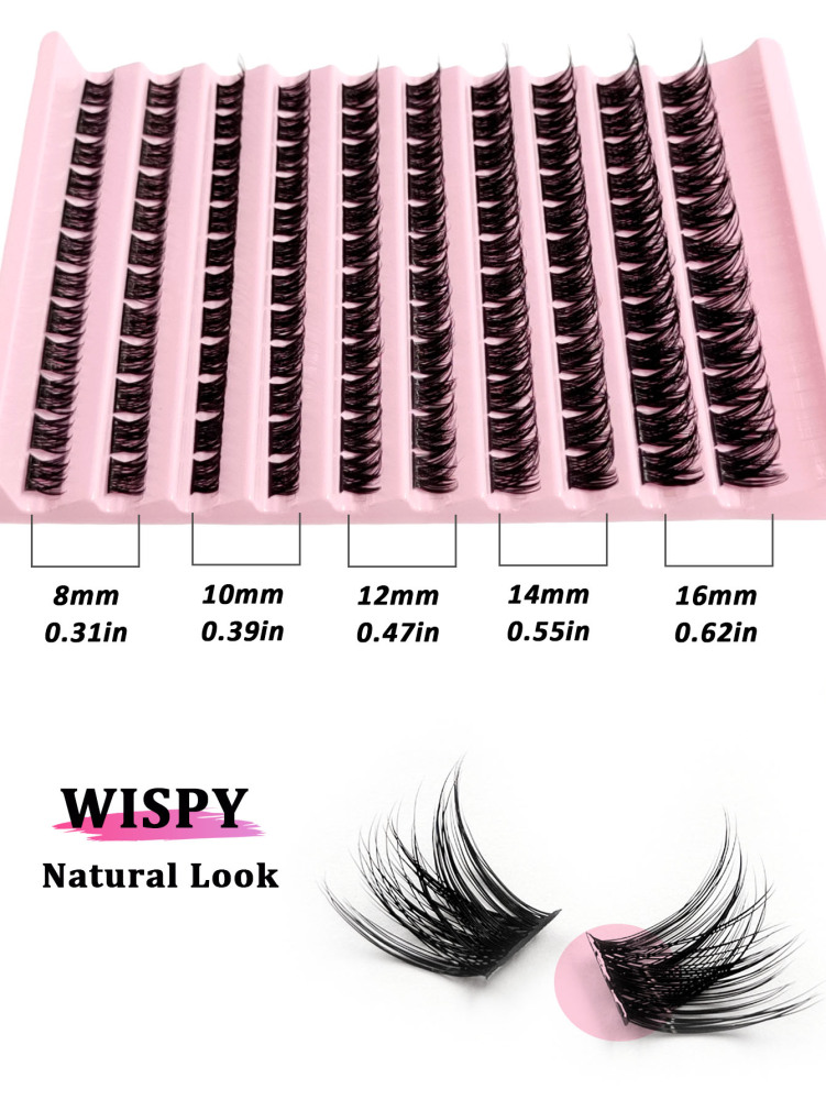 120 PCS Dramatic Eyelashes Bundles Crossed Natural Soft Faux Mink Individual Fluffy DIY Clusters Lashes Segmented Eyelash Extensions Makeup Lash Clusters,Eyelash Clusters,Individual Eyelashes,Lashes,Fake Lashes