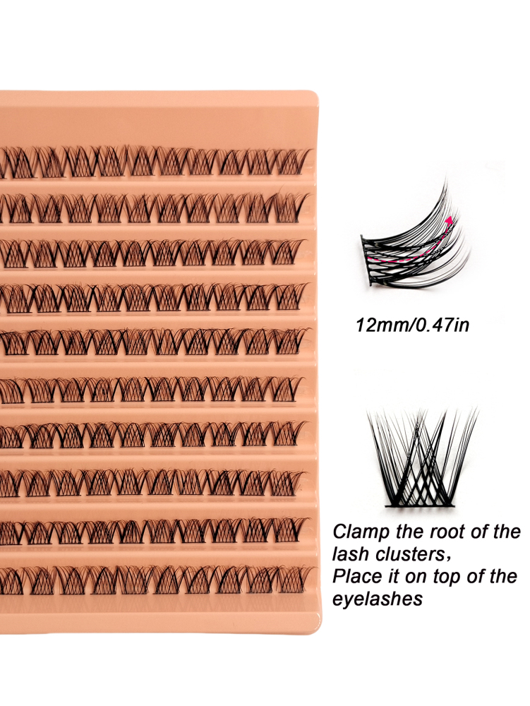 110 Clusters Reusable Individual Eyelashes Natural Look, Eye Lash Clusters DIY Eyelash Extensions ,Soft & Comfortable, Easy Wearing Lash Clusters,Eye Lash Clusters,Individual Eyelashes,Lashes,Fake Lashes