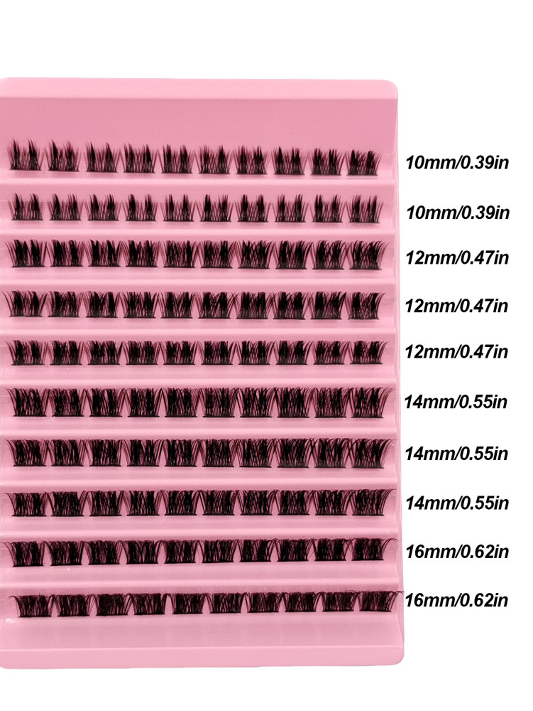 100PCS Fluffy Soft Clusters Lashes Reusable And Durable Eyelashes Natural Look Eyelash Clusters Comfortable DIY Eyelashes Extensions