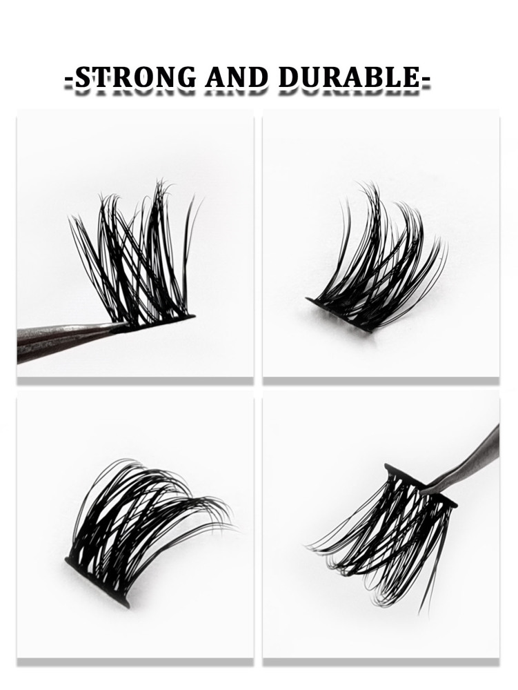 120PCS D Curl Cluster Lashes Volume Crossed Lashes Natural Look 8-16MM DIY False Lashes Fluffy Soft Eyelashes Extension Lash Clusters, Eyelash Clusters, Individual Eyelashes, Lashes, Fake Lashes