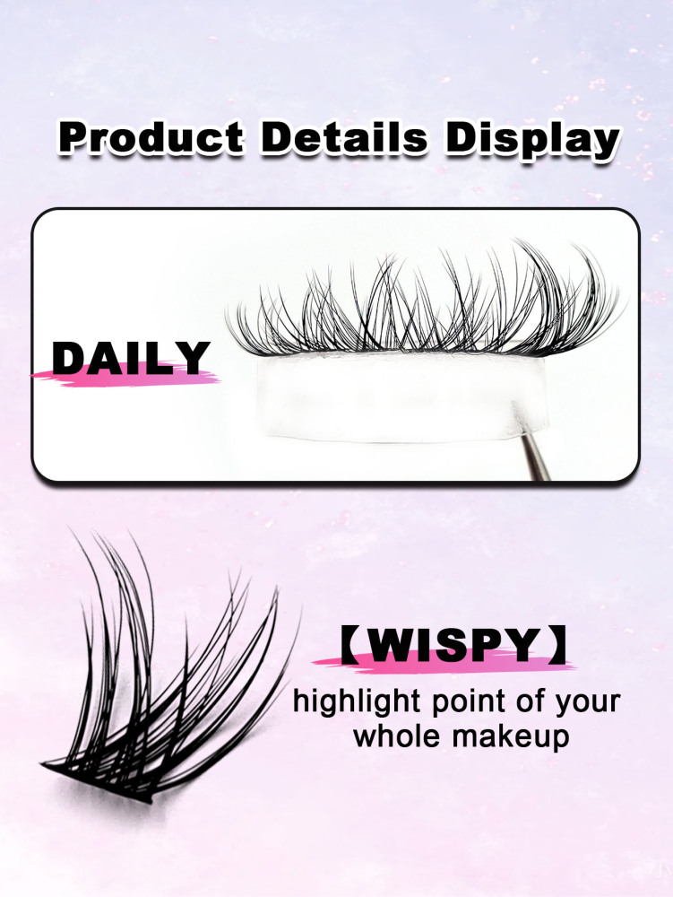 120 PCS D Curl Clusters Lashes Reusable Individual Eyelashes Natural Soft Eyelash Clusters DIY Eyelash Extensions Easy Wearing Travel Essentials Makeup Tools Lash Clusters,Eyelash Clusters,Individual Eyelashes,Lashes,Fake Lashes