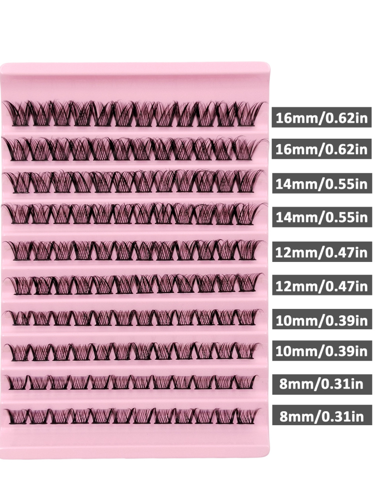 120 Clusters D Curl Individual Lashes 8-16mm DIY Eyelash Clusters Natural Fluffy Crossed Cluster Lash Extensions Lash Clusters, Eyelash Clusters, Individual Eyelashes, Lashes, Fake Lashes