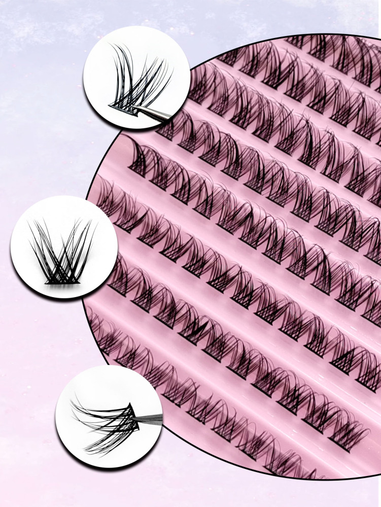 120 PCS D Curl Clusters Lashes Reusable Individual Eyelashes Natural Soft Eyelash Clusters DIY Eyelash Extensions Easy Wearing Travel Essentials Makeup Tools Lash Clusters,Eyelash Clusters,Individual Eyelashes,Lashes,Fake Lashes