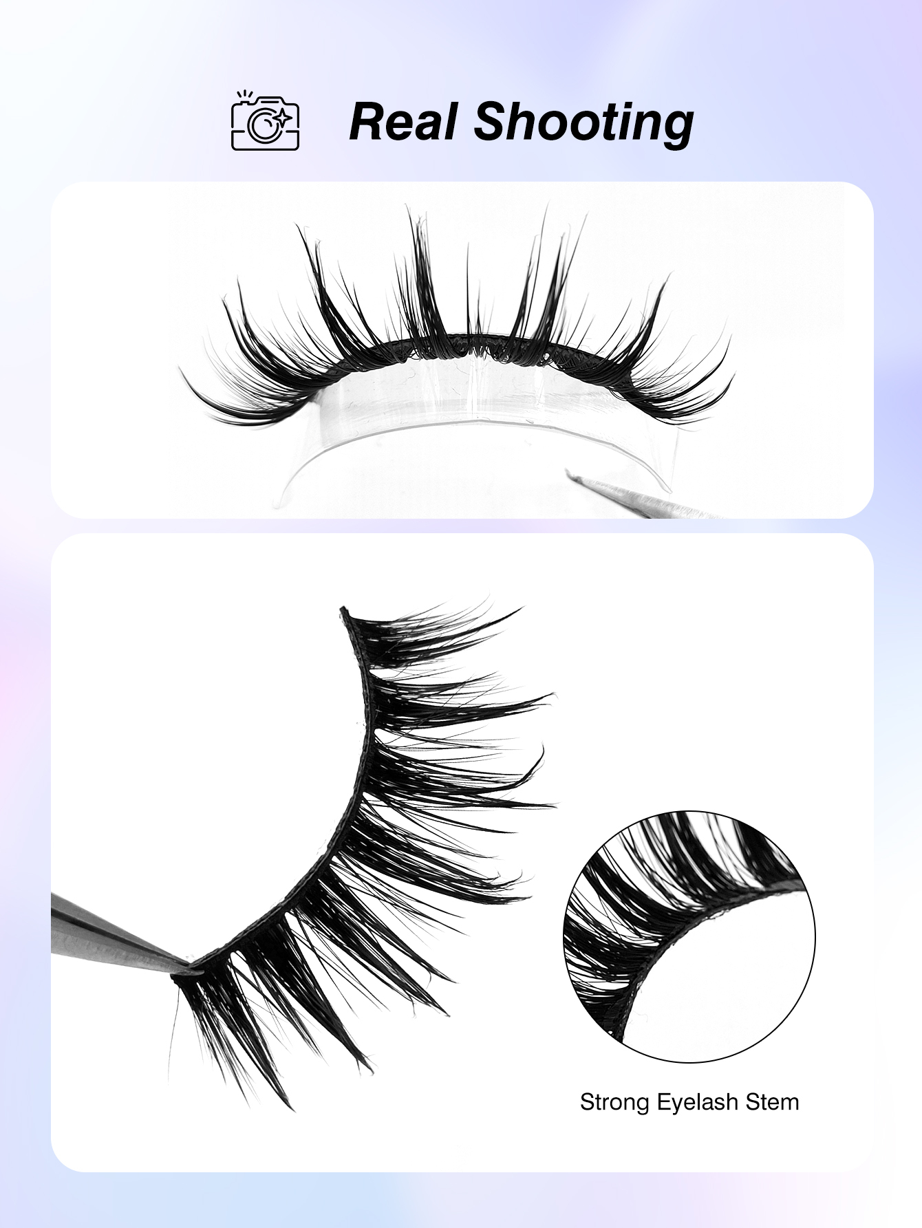 Hot 7 Pairs Manga Wet Look Eyelashes Messy Faux Mink Lashes Y2K Style 3D Fluffy Natural And Dramatic Eyelash Extensions Makeup Tool
